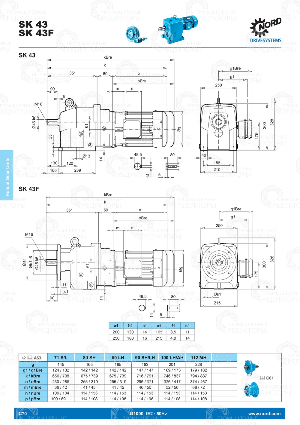 Мотор-редуктор Nord SK 43 Nord SK 43